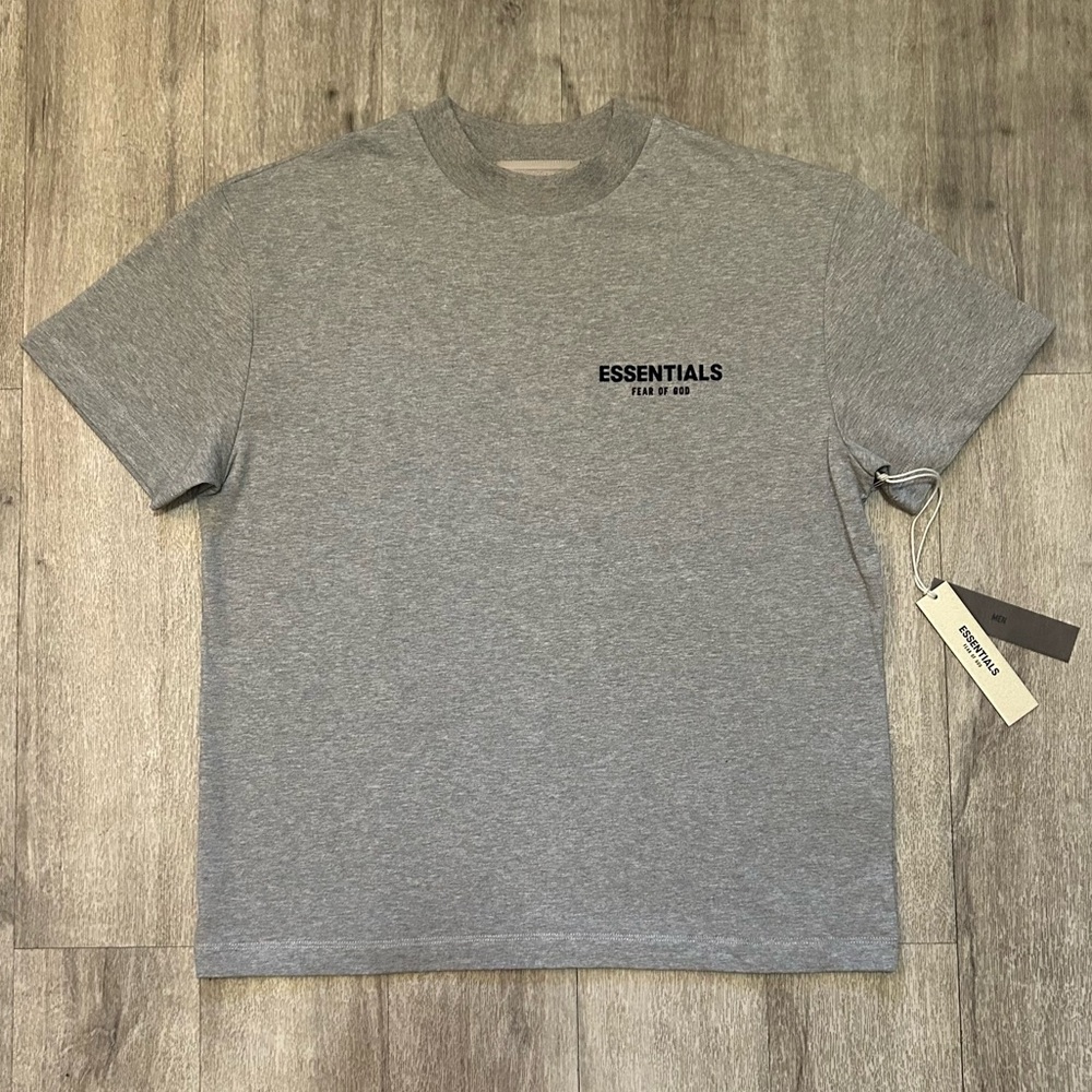 Grey Fear of God Essentials Tee